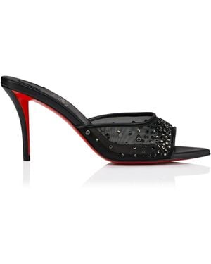 Christian Louboutin Miss Z Embellished Mules 80 - Black