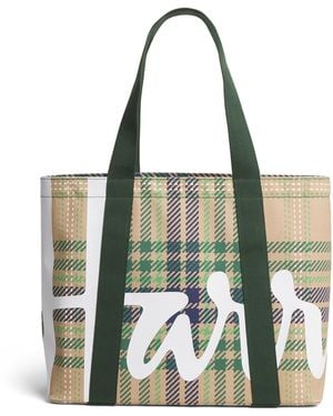 Harrods Medium Tartan Check Tote Bag - Green