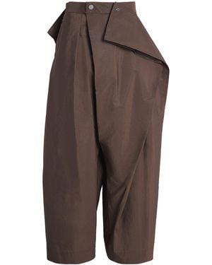 Issey Miyake Akimbo Wide-Leg Trousers - Brown
