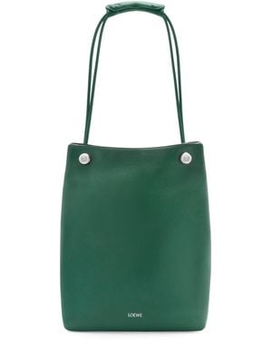 Loewe Leather Pebble Shoulder Bag - Green