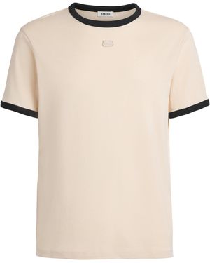 Sandro Cotton Retro Logo T-Shirt - Natural