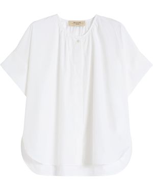 Weekend by Maxmara Cotton Poplin Blouse - White