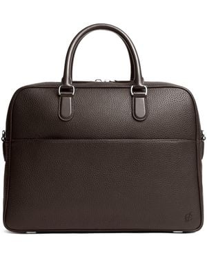 Carl Friedrik Leather Dunloe Briefcase - Brown