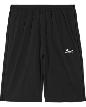 Balenciaga Loop Sports Icon Track Shorts - Black