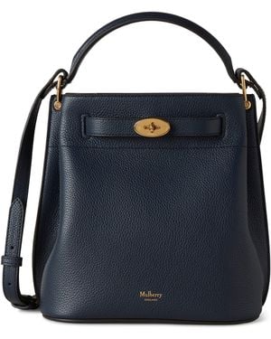 Mulberry Leather Islington Bucket Bag - Blue