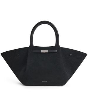 DeMellier Midi Suede The New York Tote Bag - Black