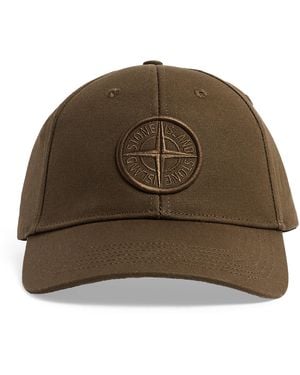 Stone Island Cotton Ghost Baseball Cap - Brown