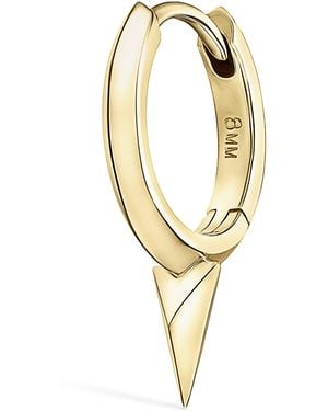 Maria Tash Faceted Single Short Spike Hoop Earring - Metallic