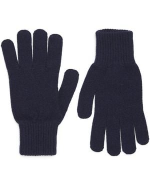 Sunspel Cashmere Gloves - Blue