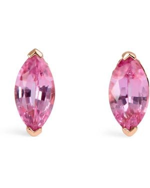 SHAY Diamond And Sapphire Stud Earrings - Pink