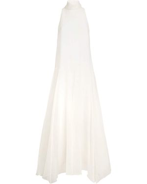 Brunello Cucinelli Silk Maxi Dress - White
