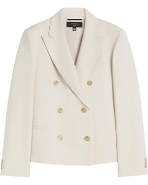 Weekend by Maxmara Double-Breasted Blazer - White