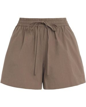 Matteau Organic Cotton Relaxed Shorts - Brown