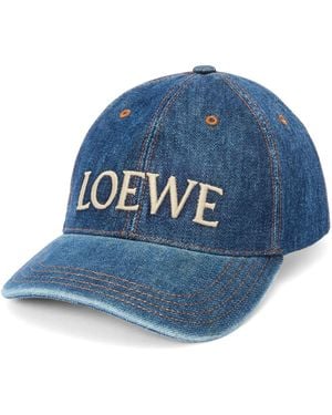 Loewe X Paula's Ibiza Denim Logo Baseball Cap - Blue