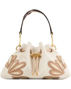 Jimmy Choo Small Cinch Calfskin Shoulder Bag - Metallic