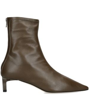 Dear Frances Leather Topo Heeled Boots 45 - Brown