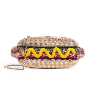 Judith Leiber Hot Dog Glizzy Clutch Bag - Yellow