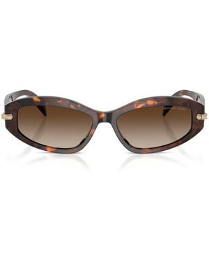 Michael Kors Wilmington Oval Sunglasses - Brown