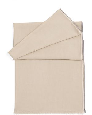Eleventy Wool-Cashmere-Silk Scarf - Natural