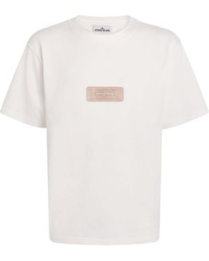 Stone Island Cotton Logo T-Shirt - White