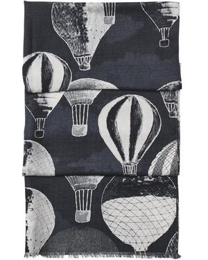 Aspinal of London Merino Wool Scarf - Gray