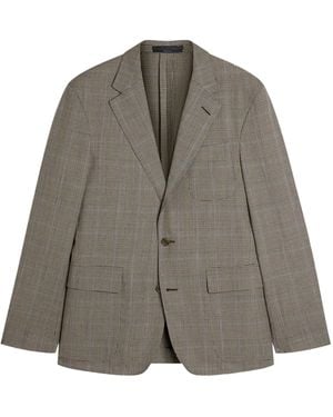 dunhill Wool-Cashmere Check Cavendish Blazer - Grey