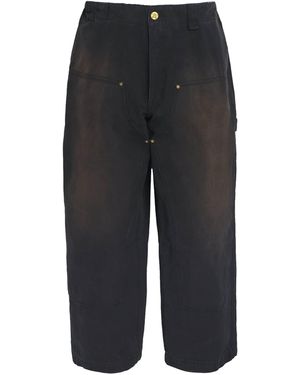 Willy Chavarria Toluca Wide-Leg Jeans - Black