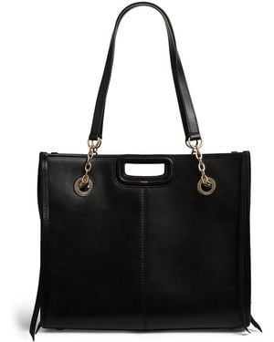 Maje Leather M Bag - Black