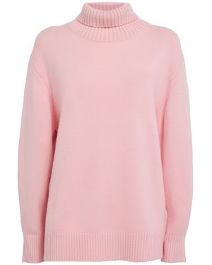 Maje Wool-Blend Rollneck Jumper - Pink