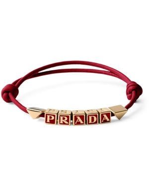 Prada Nappa Leather Bracelet - Red