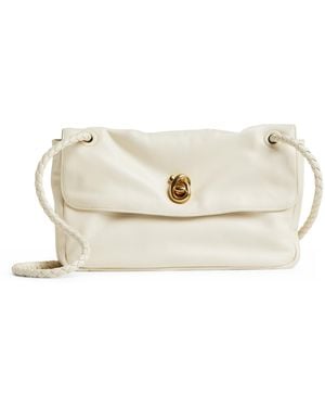 Bottega Veneta Leather Madison Cross-Body Bag - Natural