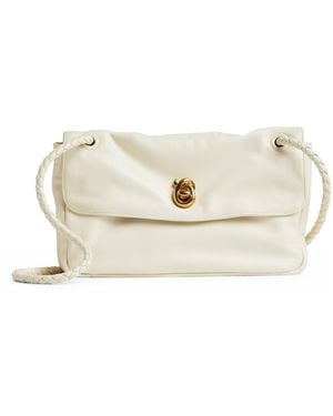 Bottega Veneta Lambskin Madison Cross-Body Bag - Natural