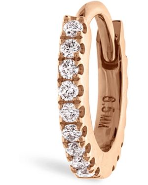 Maria Tash 6.5mm Rose Gold And Diamond Eternity Ring - Metallic