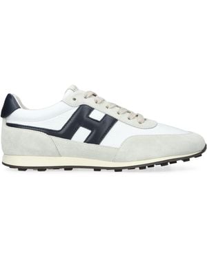 Hogan Leather H669 Allacciato Trainers - White