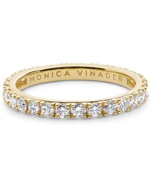 Monica Vinader And Diamond Eternity Ring - Metallic