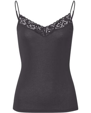 Hanro Mercerised Cotton Moments Camisole - Black