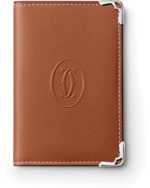 Cartier Leather Must De Card Holder - Brown