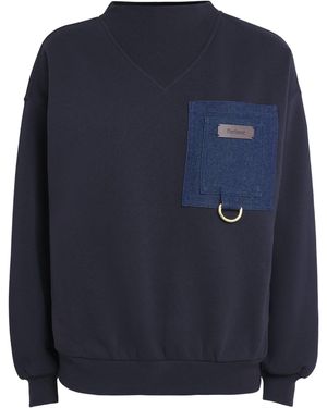 Barbour Cotton-Blend Saima Sweatshirt - Blue