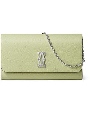 Cartier Leather C De Chain Wallet - Green