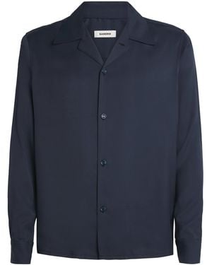 Sandro Loose-Fit Shirt - Blue