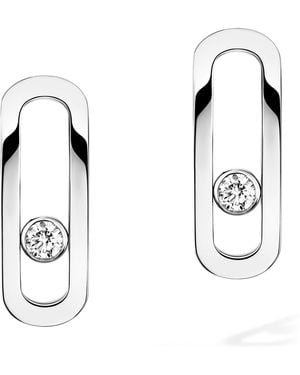 Messika Move Uno And Diamond Stud Earrings - Metallic