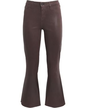 L'Agence Coated Kendra Flared Jeans - Brown
