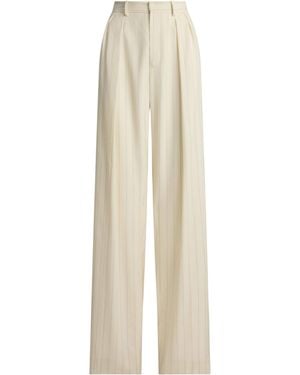 Ralph Lauren Wool Stripe Jody Pants - White