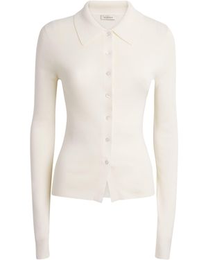 Almada Label Wool-Silk-Cashmere Lili Cardigan - White