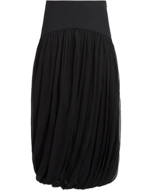 Abadia Twisted Suri Midi Skirt - Black