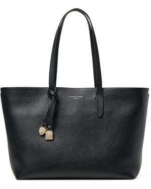 Aspinal of London Leather East West Tote Bag - Black