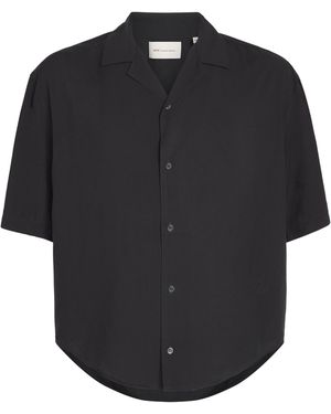 Ami Paris Cotton Ami De Coeur Short-Sleeve Shirt - Black