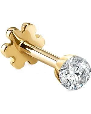 Maria Tash Invisible Set Diamond Threaded Stud Earring - Metallic