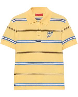 MAX&Co. Cotton Embroidered Polo Shirt - Yellow