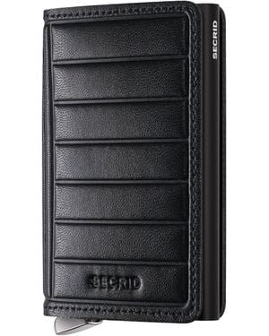 Secrid Embossed Leather Slimwallet - Black